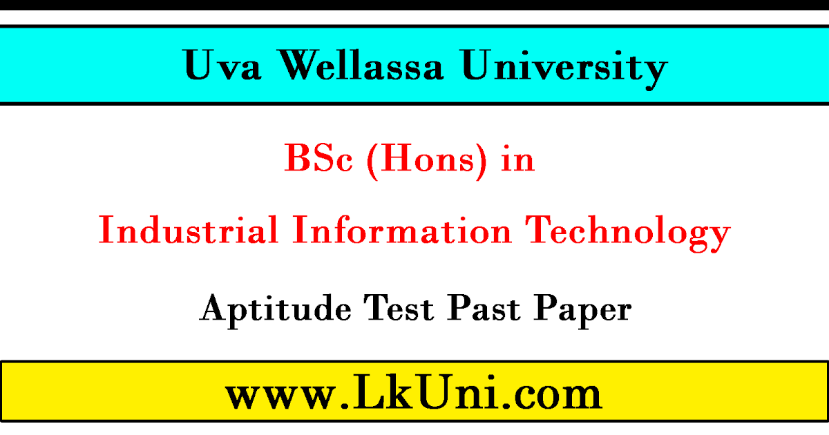 uva-wellassa-university-aptitude-test-past-papers